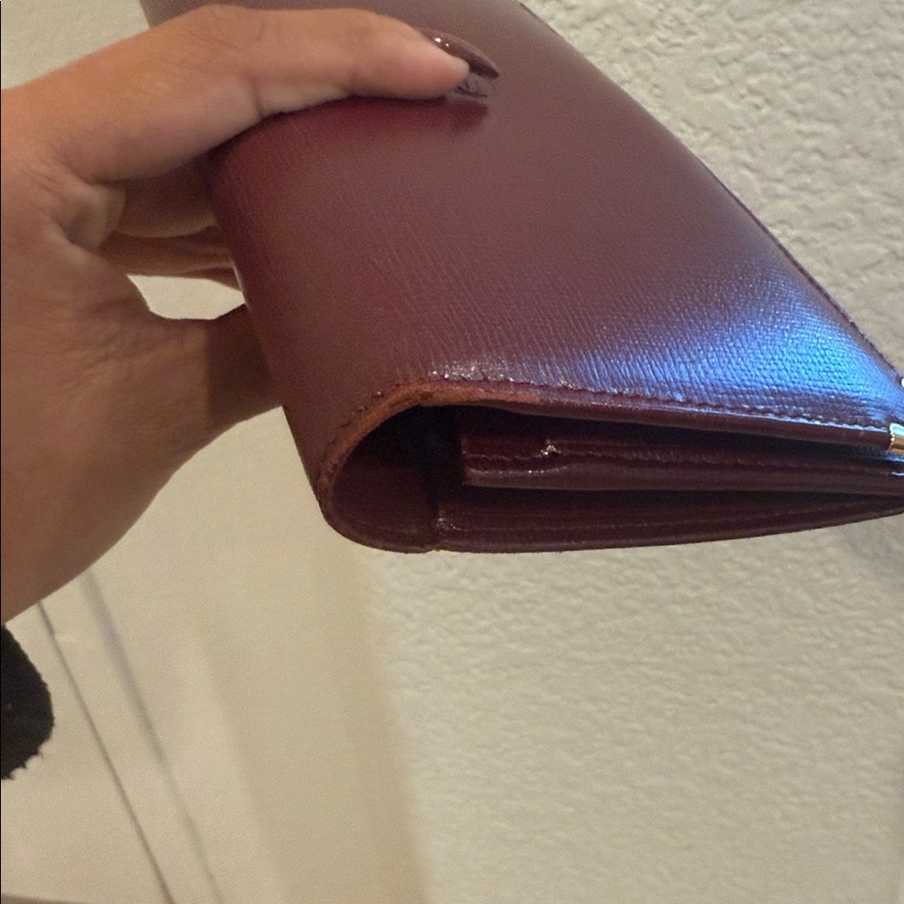 Authentic Cartier Must de Cartier Bordeaux Leather Bifold Long Wallet - Picture 10 of 15